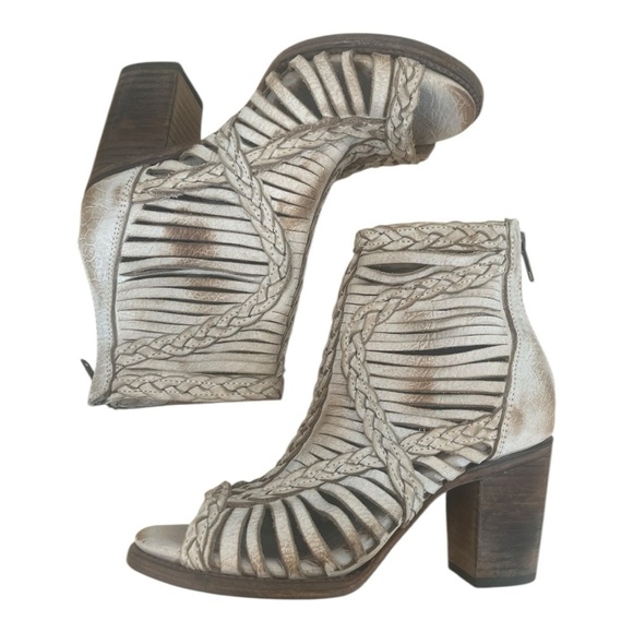 EUC!! Freebird by Steven Beige Braided Sandals, Size 7m - Picture 2 of 5